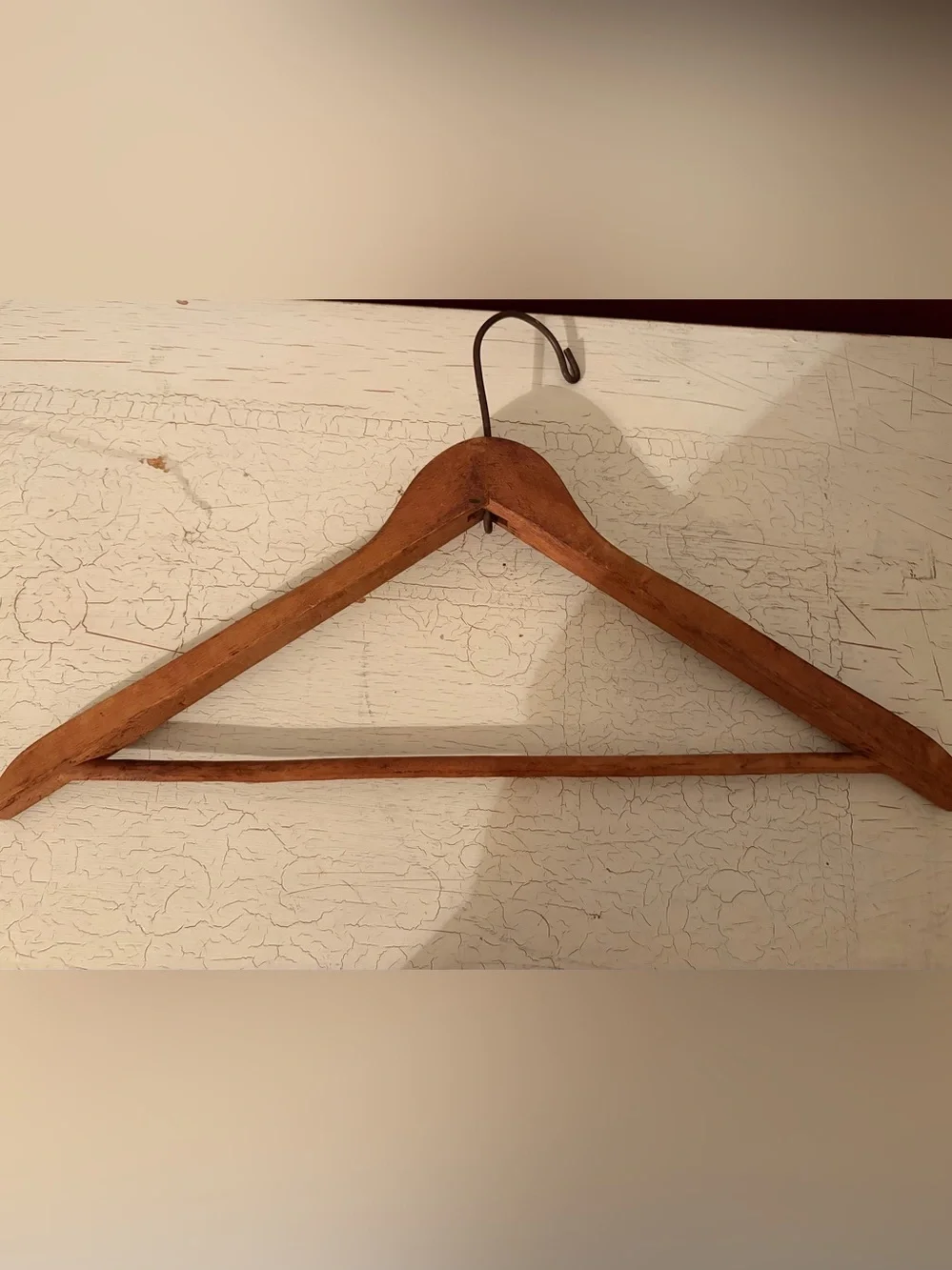 Set of 2 Antique Wood Hangers. Perfect for Displaying your Vintage Clothes!
